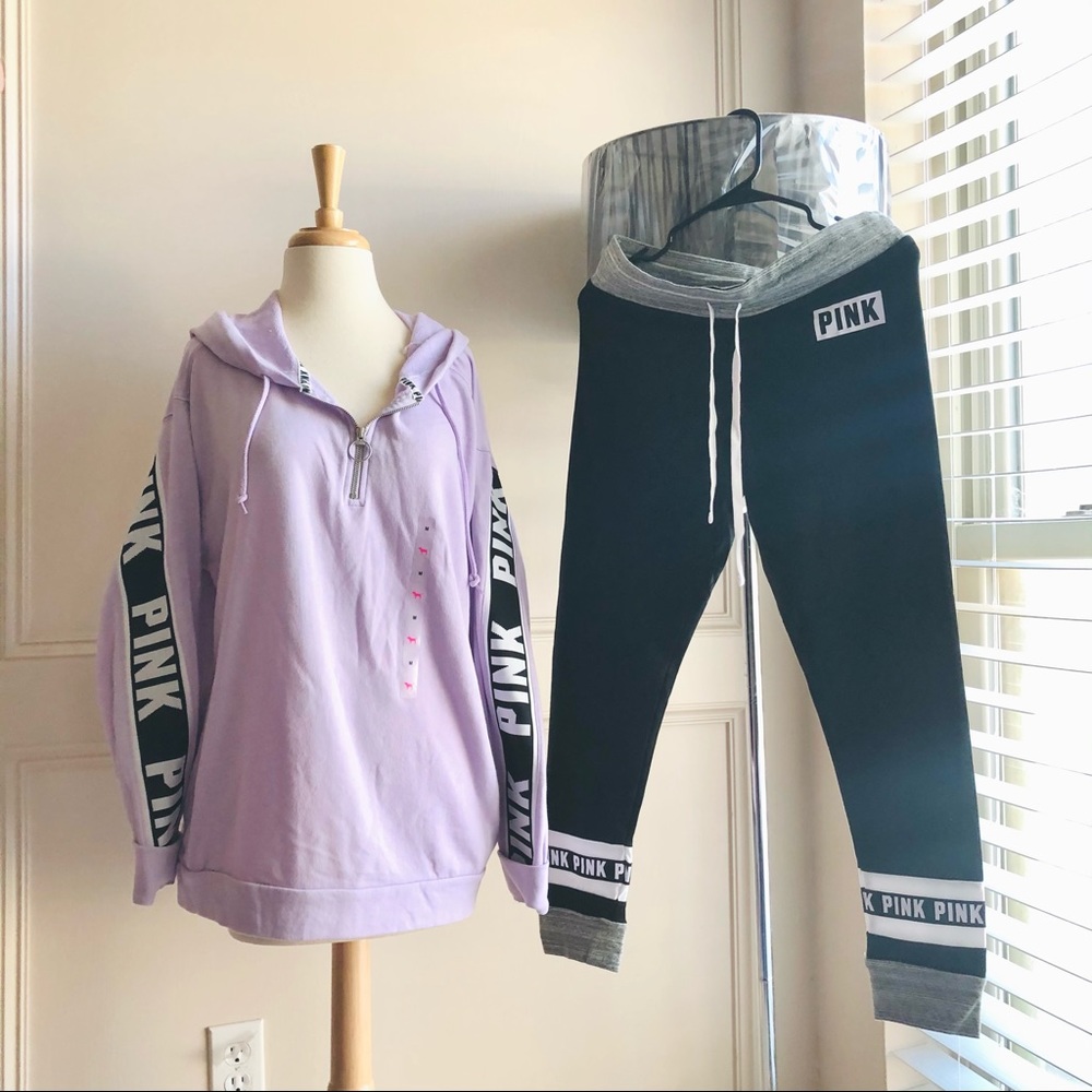 VS PINK Everyday Perfect Hoodie & Legging SET M/L